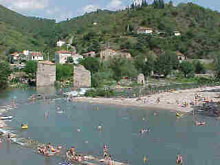 la plage de ROQUEBRUN